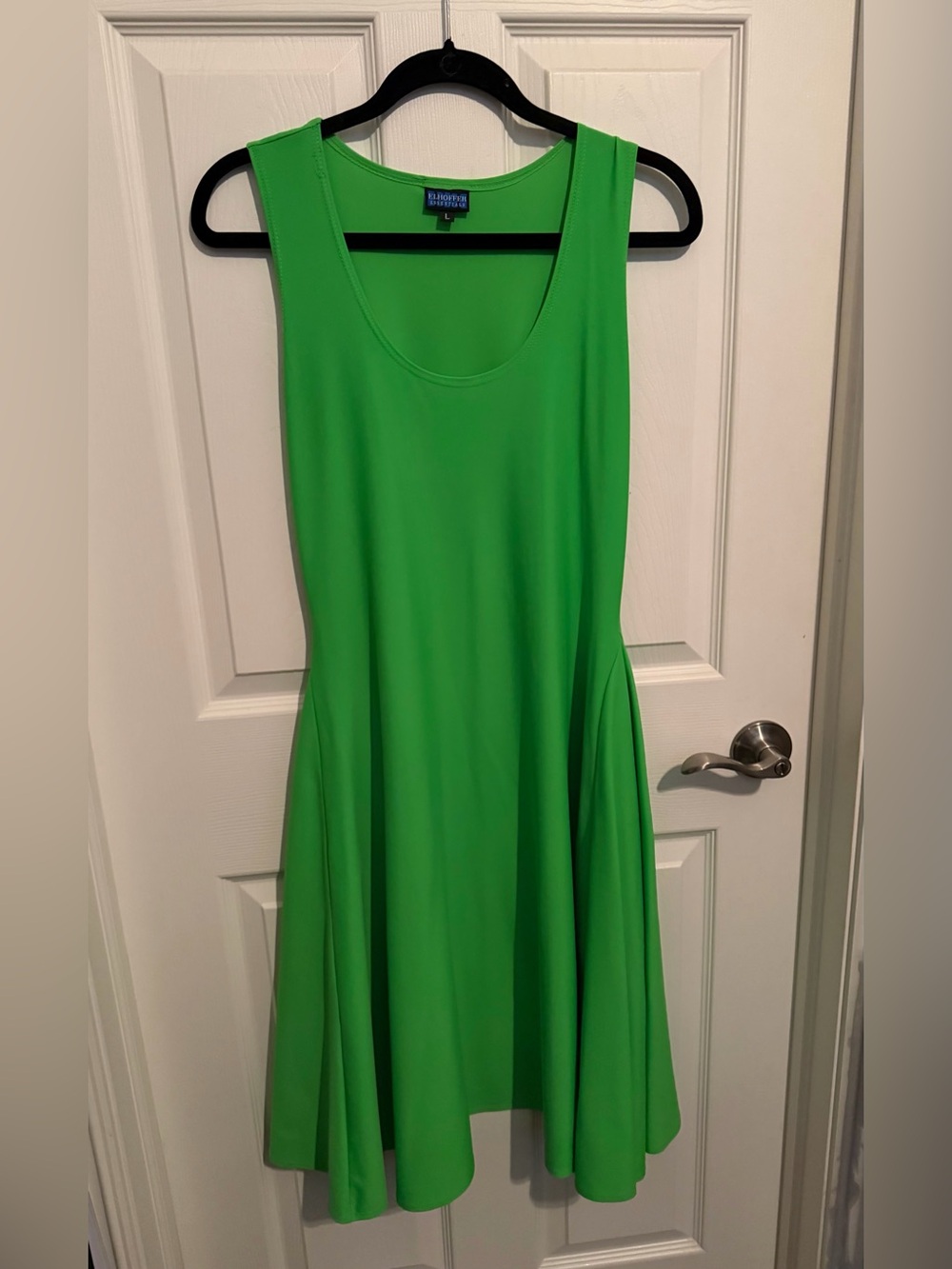 Elhoffer Design Essential Knee Length Dress - Showtime Green Size Large